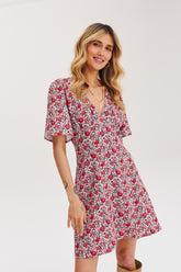 Dakota Flower mini dress